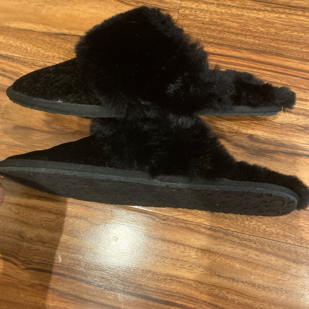 Coach Women's Zuri Slippers Black. Size 6B - Picture 10 of 12